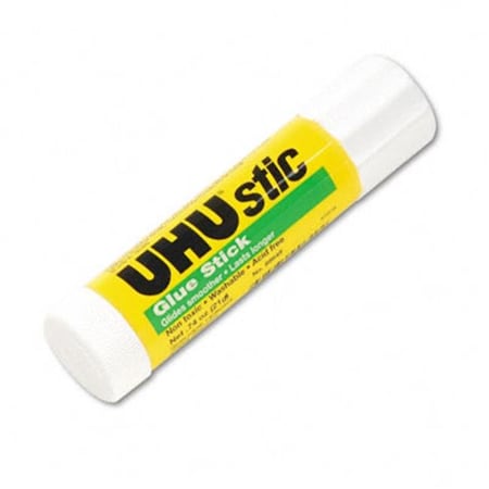 Saunders Manufacturing Co Inc Saunders 99649 UHU Stic Permanent Clear Application Glue Stick  .74oz. 99649